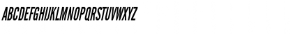 Download EngGothicThin Italic Font Uppercase Preview