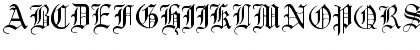 Download English Gothic, 17th c. Regular Font Uppercase Preview