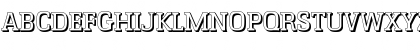 Download EnschedeShadow Regular Font Uppercase Preview
