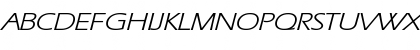 Download Eric Lite Extended BoldItalic Font Uppercase Preview