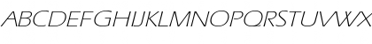 Download Eric Lite Extended Italic Font Uppercase Preview