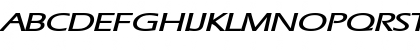 Download EricExtended BoldItalic Font Uppercase Preview