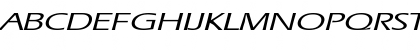 Download EricExtended Italic Font Uppercase Preview