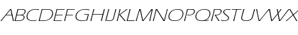 Download EricLiteExtended Italic Font Uppercase Preview