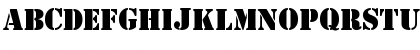 Download Estensil Regular Font Uppercase Preview