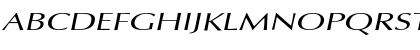 Download EternaExtended Oblique Font Uppercase Preview