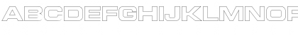 Download Euro Technic Extended Outline Bold Font Uppercase Preview