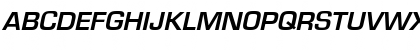 Download Eurostile-Demi DemiItalic Font Uppercase Preview
