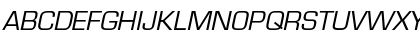 Download Eurostile RomanItalic Font Uppercase Preview