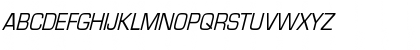Download EurostileCndObl-Normal Regular Font Uppercase Preview