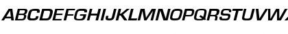 Download EurostileExtObl Regular Font Uppercase Preview