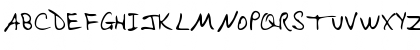 Download EvelynsHand Regular Font Uppercase Preview