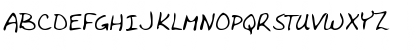 Download EverlysHand Regular Font Uppercase Preview