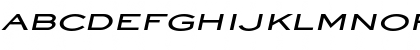Download EyeglassExtended BoldItalic Font Uppercase Preview