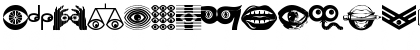 Download EyesAugenMouth Regular Font Uppercase Preview