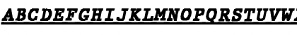 Download JMH Typewriter mono Black Under Italic Font Uppercase Preview