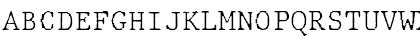 Download JMH Typewriter mono Fine Regular Font Uppercase Preview