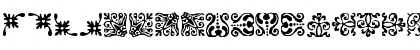 Download FCaslonOrnamentsITC Medium Font Uppercase Preview