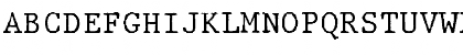 Download JMH Typewriter mono Regular Font Uppercase Preview