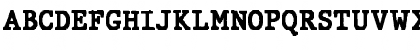 Download JMH Typewriter Black Font Uppercase Preview