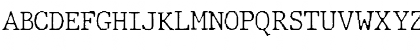 Download JMH Typewriter Thin Font Uppercase Preview