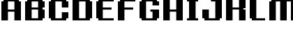 Download FFF Family Extended Regular Font Uppercase Preview