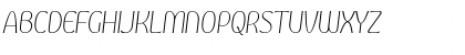 Download Kandira PERSONAL Thin Italic Font Uppercase Preview
