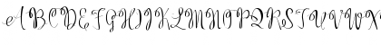 Download Kerling Script Regular Font Uppercase Preview