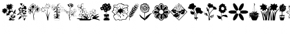 Download flowers_csp Regular Font Uppercase Preview