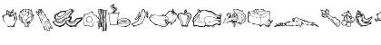 Download FoodFancyPics Regular Font Uppercase Preview