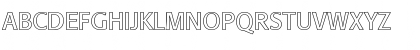 Download FormataOutline Regular Font Uppercase Preview