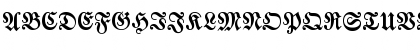 Download FrakturaTT Regular Font Uppercase Preview