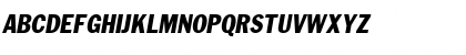 Download Franklin Cond. Gothic ITALIC Font Uppercase Preview