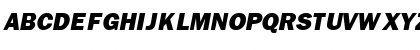 Download FranklinGothicBlackSSK Italic Font Uppercase Preview