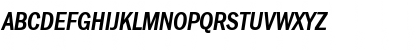 Download FranklinGothicCondH Bold Italic Font Uppercase Preview
