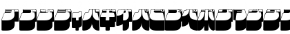 Download Frigate Katakana - 3D Regular Font Uppercase Preview