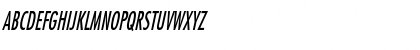 Download FujiThin Italic Font Uppercase Preview