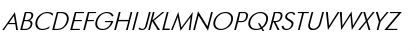 Download Futuris Italic Font Uppercase Preview