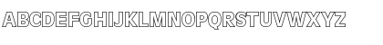 Download FZ BASIC 1 HOLLOW Normal Font Uppercase Preview