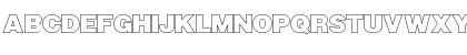 Download FZ BASIC 13 HOLLOW Normal Font Uppercase Preview