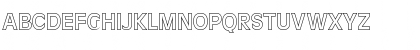 Download FZ BASIC 2 HOLLOW Normal Font Uppercase Preview