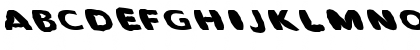 Download FZ BASIC 55 MANGLED LEFTY Normal Font Uppercase Preview