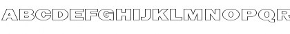 Download FZ BASIC 6 HOLLOW EX Normal Font Uppercase Preview