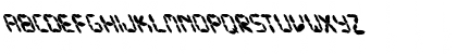 Download FZ DIGITAL 10 MANGLED LEFTY Normal Font Uppercase Preview