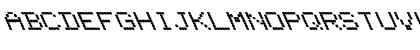 Download FZ DIGITAL 11 LEFTY Normal Font Uppercase Preview