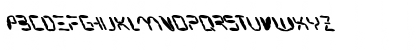 Download FZ DIGITAL 7 MANGLED LEFTY Normal Font Uppercase Preview