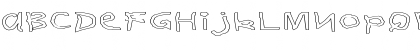 Download FZ HAND 11 HOLLOW EX Normal Font Uppercase Preview