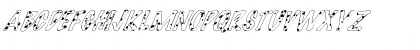 Download FZ HAND 14 SPOTTED ITALIC Normal Font Uppercase Preview