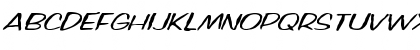 Download FZ HAND 2 MANGLED ITALIC Normal Font Uppercase Preview