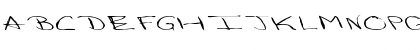 Download FZ HAND 24 MANGLED EX Normal Font Uppercase Preview